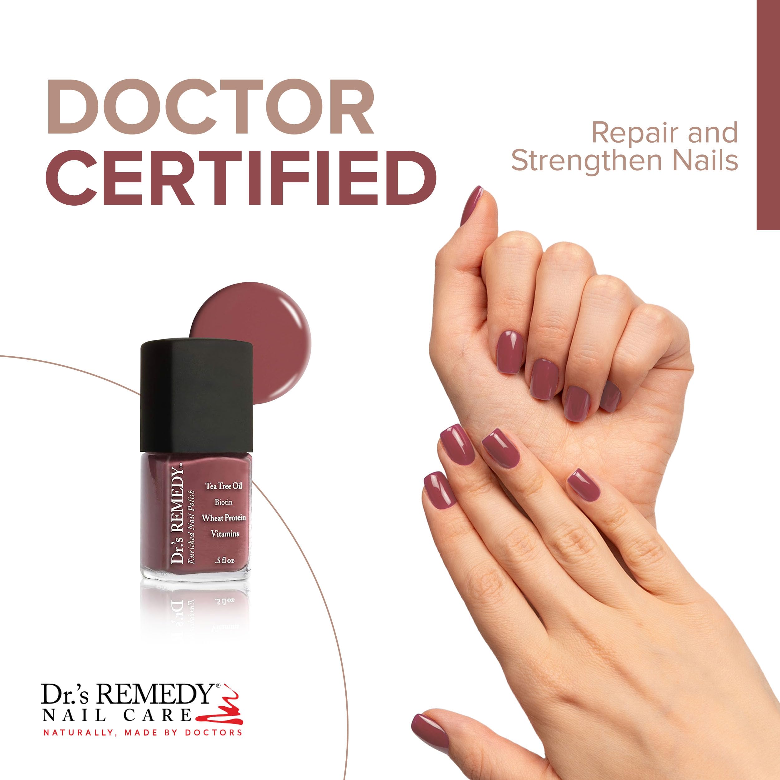 Dr.'s Remedy Enriched Nail Polish – MELLOW Mauve