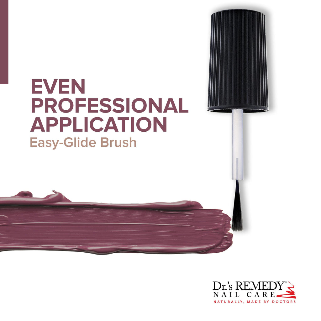 Dr.’s Remedy Enriched Nail Polish – Non-Toxic, 24-Free, Doctor-Formulated (Mindful Mulberry)