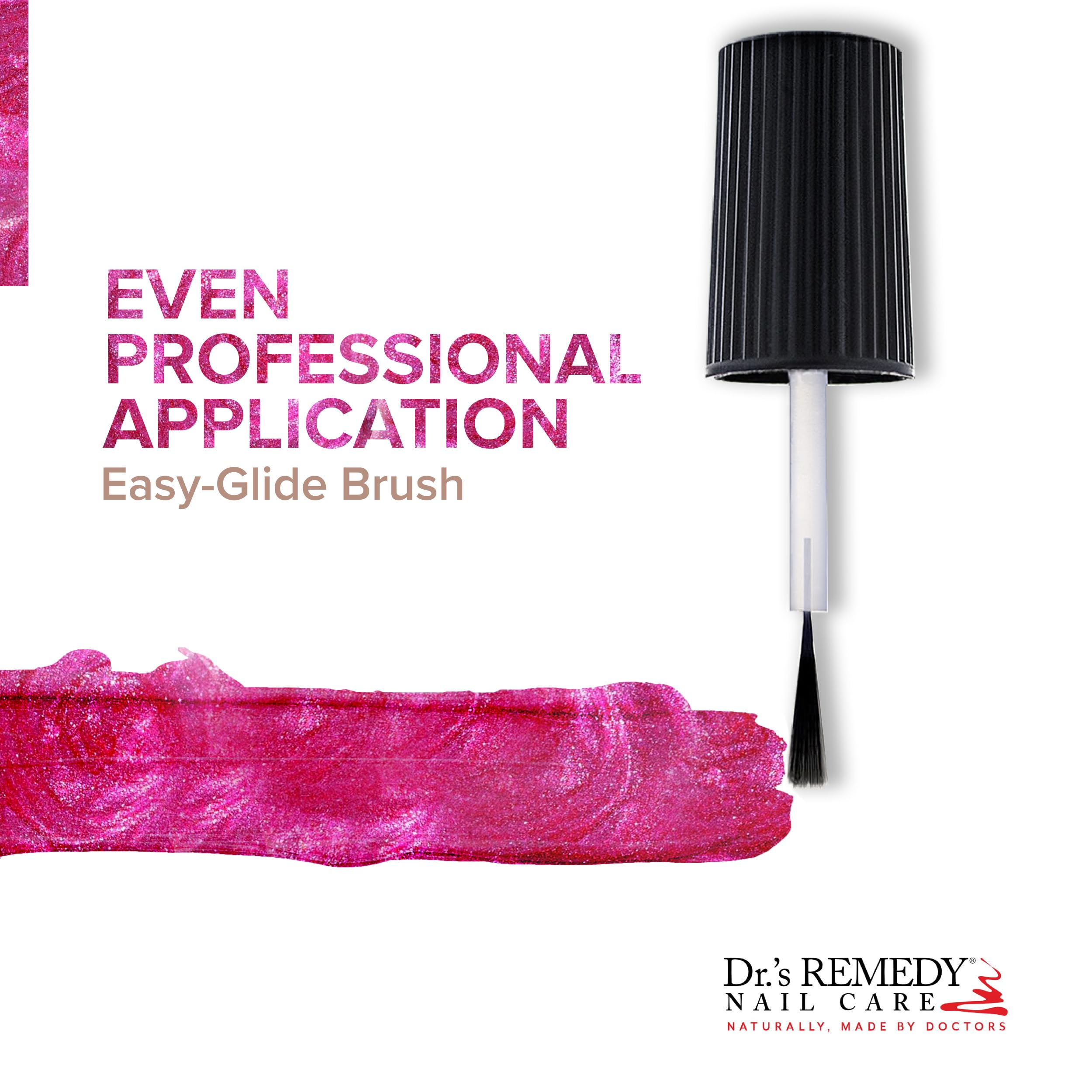 Dr.’s Remedy Enriched Nail Polish – Reflective Rose, 24-Free, Non-Toxic, All-Natural, Doctor Formulated