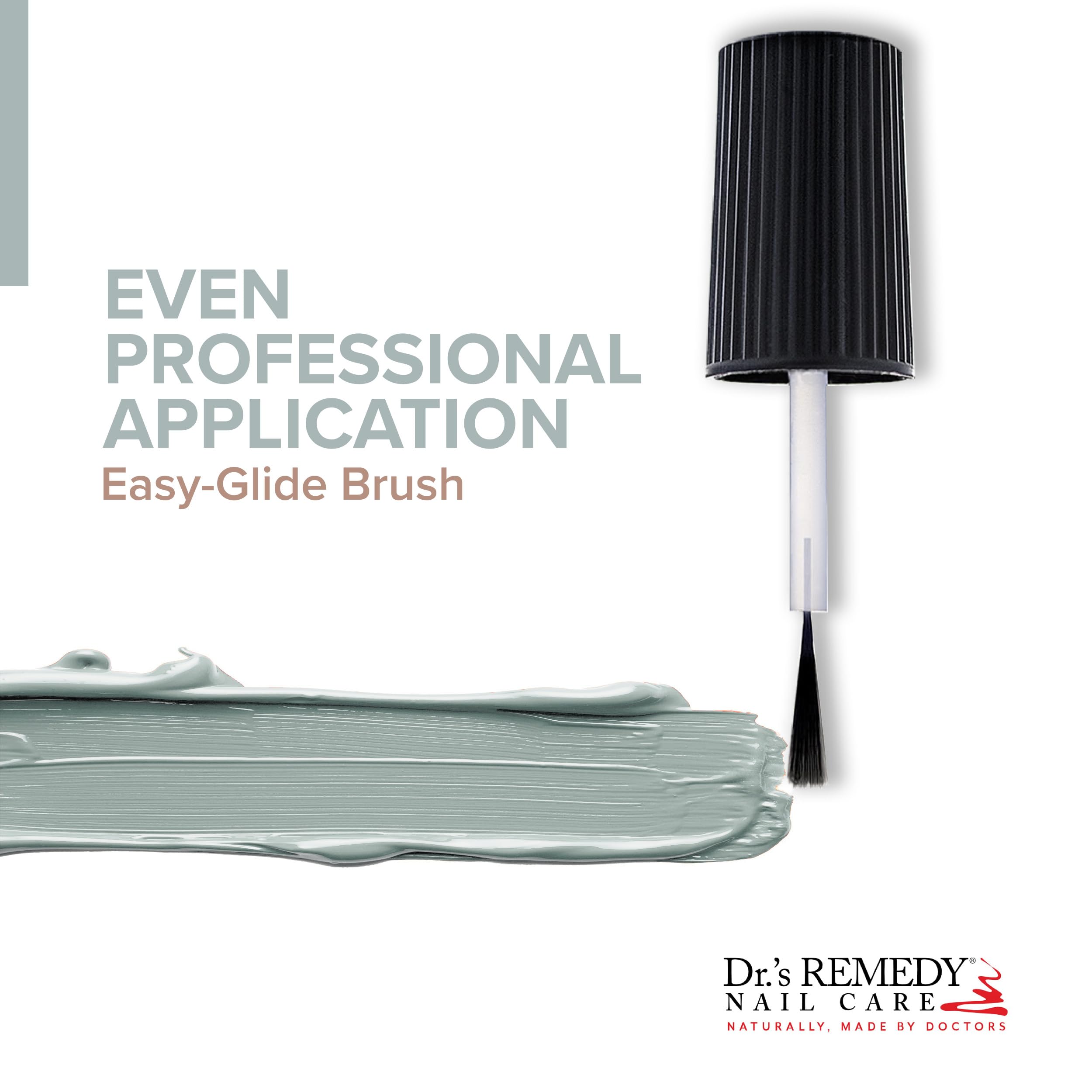 Dr.'s Remedy Enriched Nail Polish – Soulful Slate Blue | Non-Toxic, All-Natural, 24-Free, Doctor Formulated