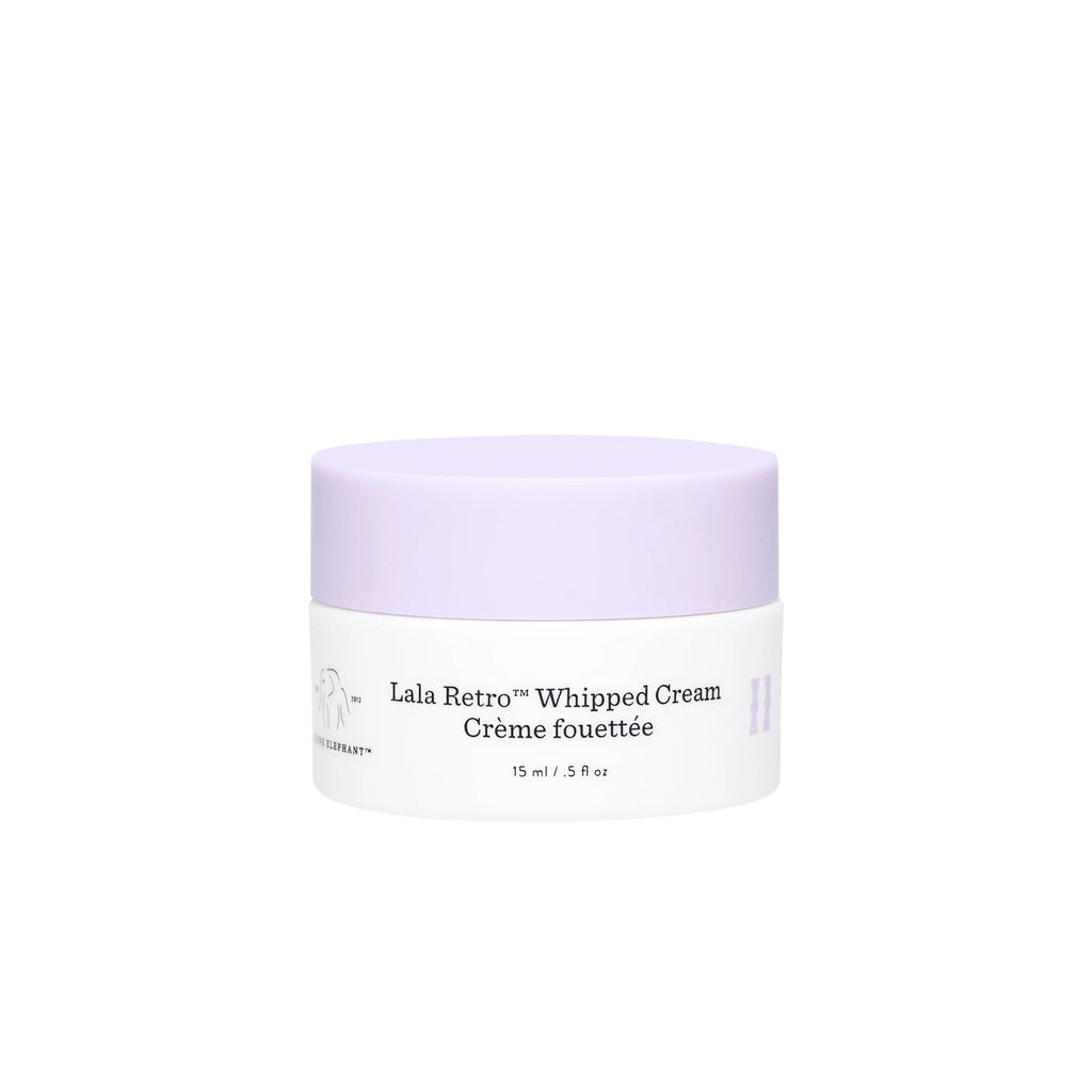 Drunk Elephant Lala Retro Whipped Cream – Ceramide Moisturizer, Clean Clinical Skincare, 15 ml