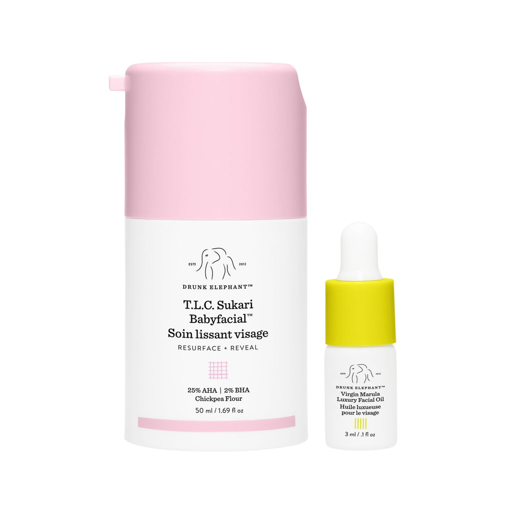Drunk Elephant T.L.C. Sukari Babyfacial – Exfoliating Face Mask (50 ml) | 25% AHA / 2% BHA