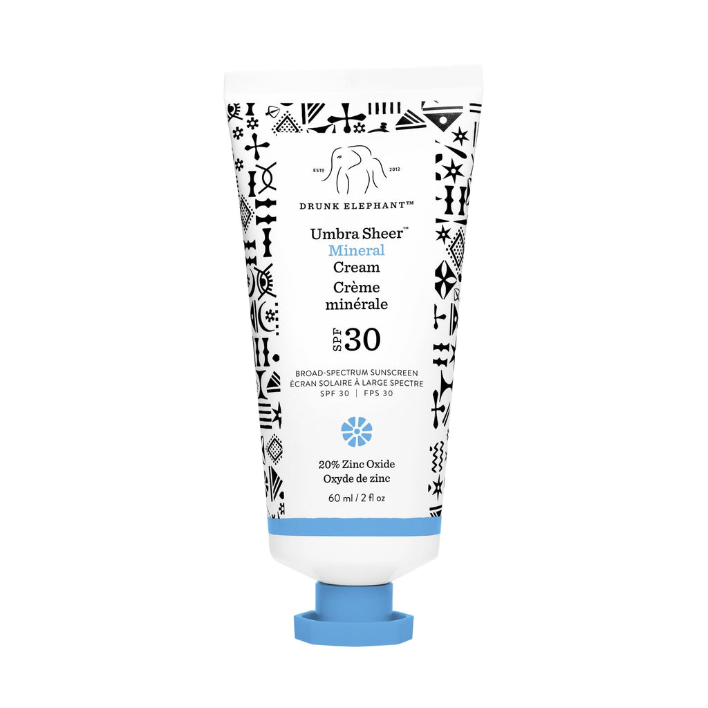 Drunk Elephant Umbra Sheer Mineral Cream SPF 30 – 60 ml / 2 fl oz | Clean Mineral Sunscreen