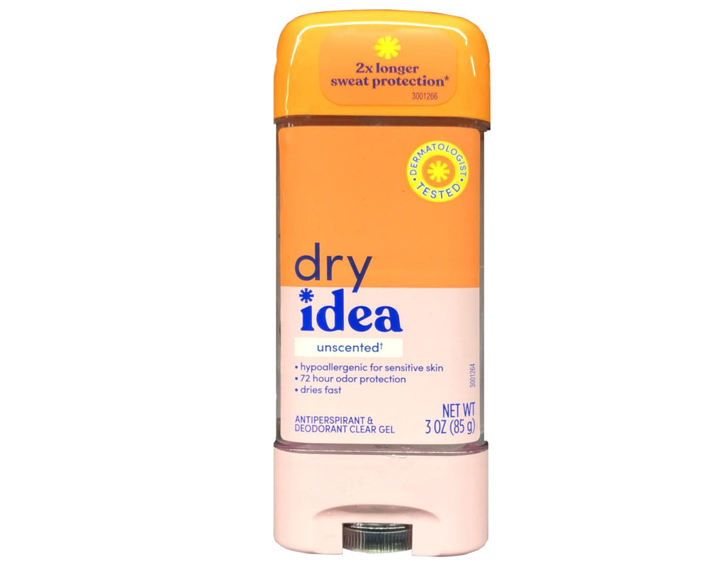 Dry Idea Advanced Dry Unscented Clear Gel Antiperspirant & Deodorant 3 oz – Pack of 11