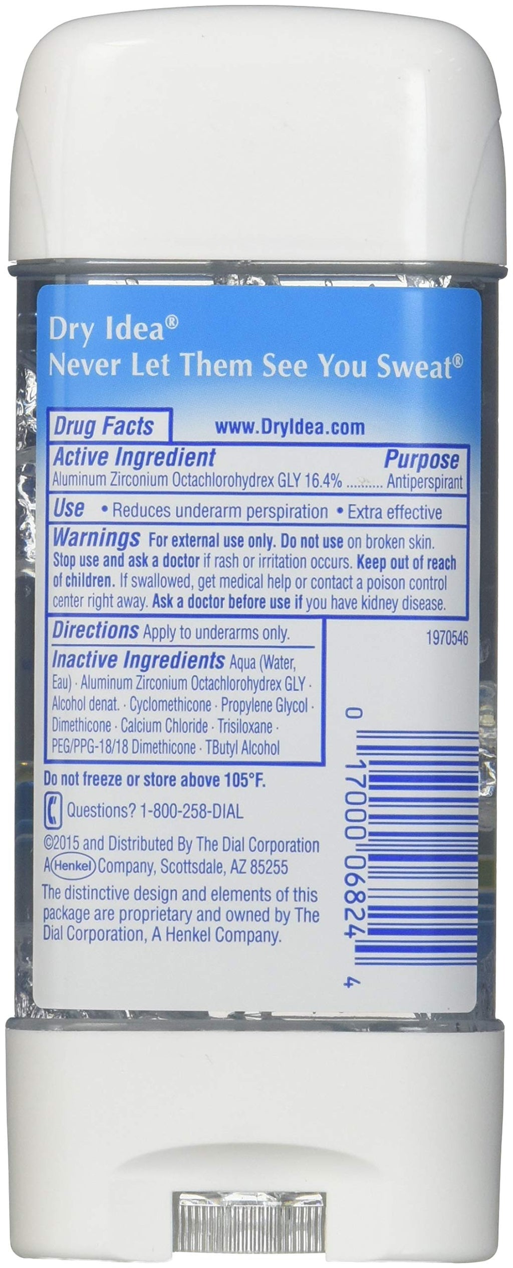 Dry Idea Advanced Dry Powder Fresh Gel 3 oz – Pack of 9, 72-Hour Odor & Wetness Protection