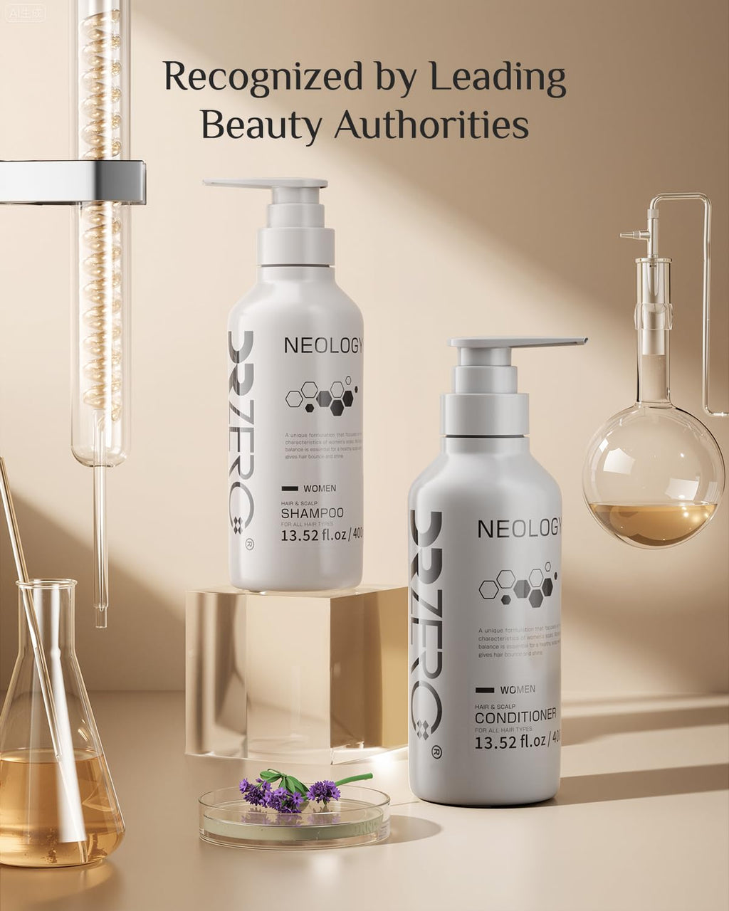 DR ZERO NEOLOGY Hair Growth Shampoo for Women – Volumizing, Thickening & Anti-Hair Loss, 13.5 oz / 400 ml