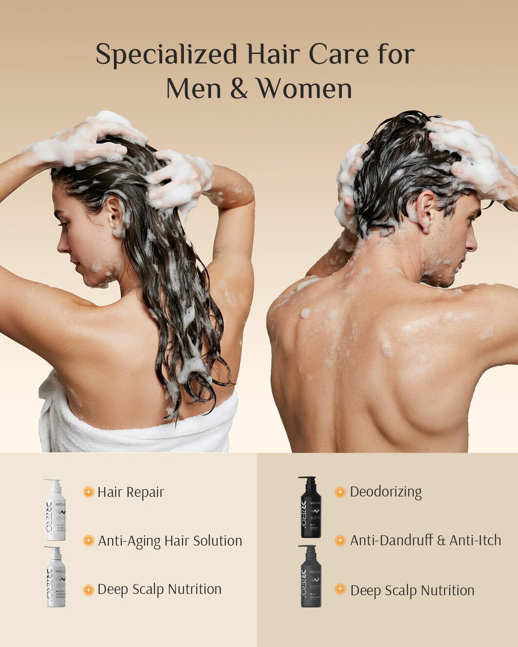 DR ZERO NEOLOGY Hair Growth Shampoo for Women – Volumizing, Thickening & Anti-Hair Loss, 13.5 oz / 400 ml