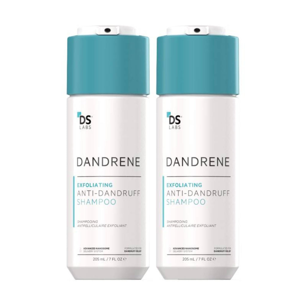 DS Labs Dandrene Dandruff Shampoo 2 Pack | Exfoliating, Color Safe, Sulfate Free (205 mL)