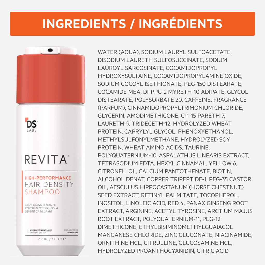 DS Laboratories Revita Shampoo & Revita Tablets Kit – Scalp First Cleanse & Daily Hair Support
