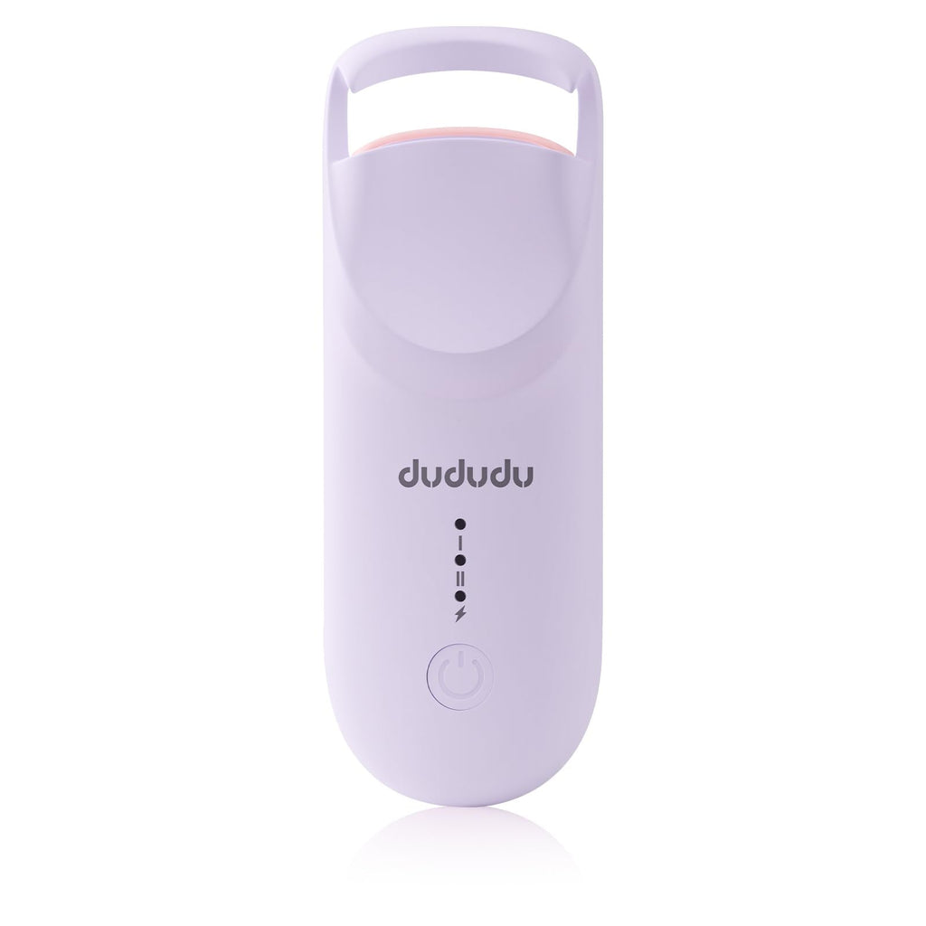 DUDUDU Heated Eyelash Curler – Travel-Size, 2-Temp, Type-C Recharge, 10s Heat, 24H Lift