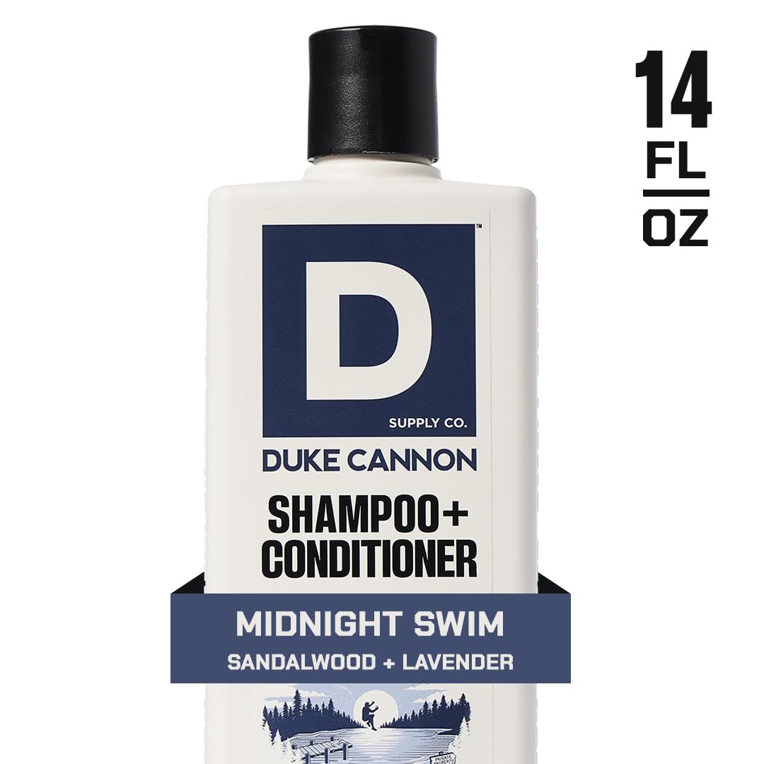 Duke Cannon Supply Co. 2-in-1 Hair Wash - Tea Tree & Midnight Swim - 14 oz 2-Pack