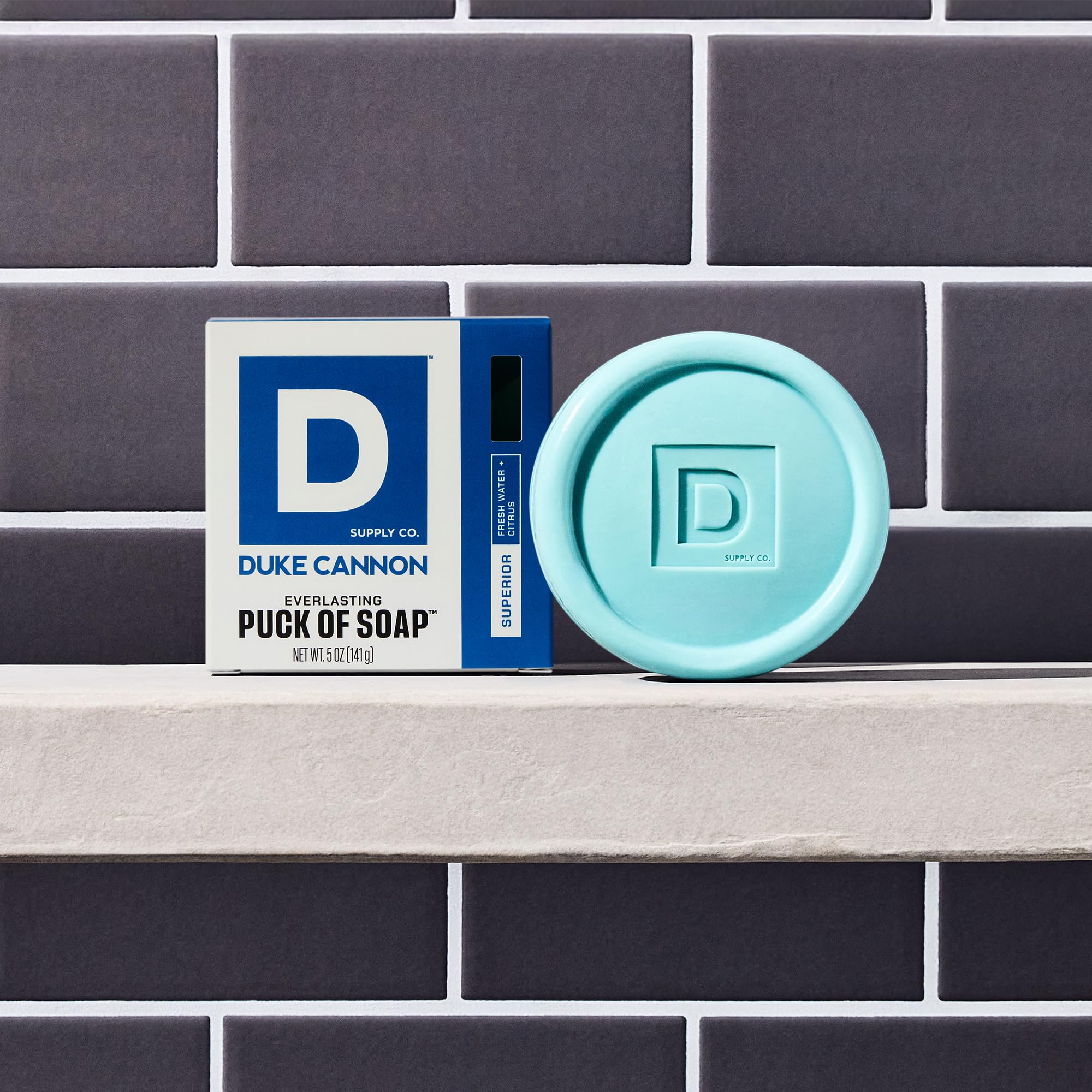 Duke Cannon Bar Soap Puck Bundle – Midway & Buck Moon, 4-Pack, 5 oz