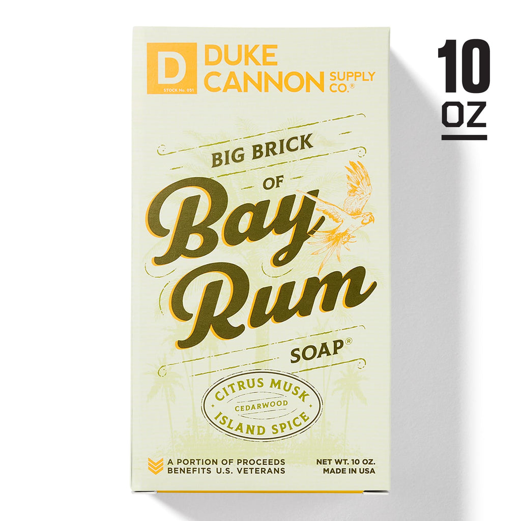 Duke Cannon Big Brick Soap for Men – Bay Rum, Citrus Musk & Cedarwood, 3-Pack 10 oz
