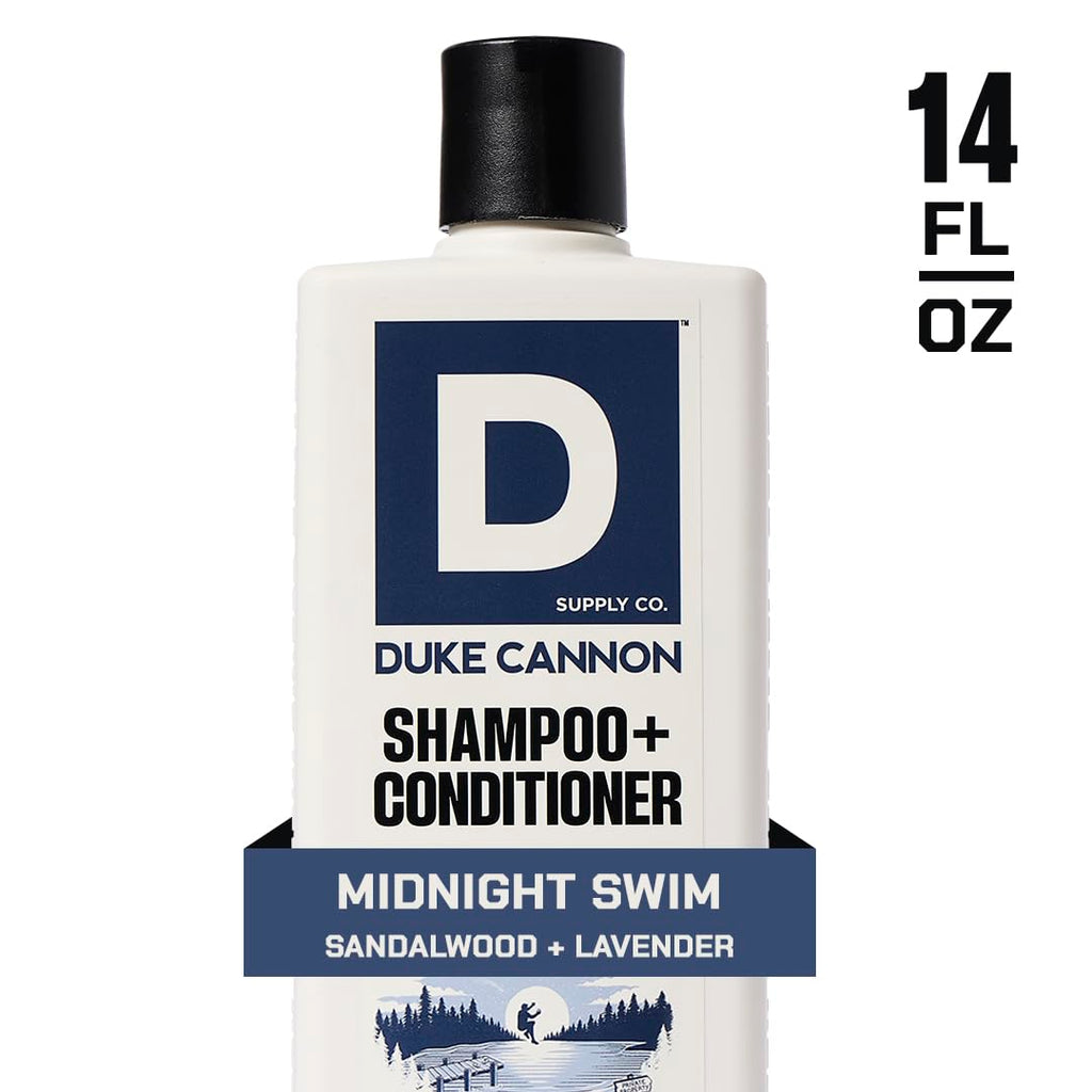 Duke Cannon Shampoo & Conditioner 3-Pack – Sawtooth, Midnight Swim, Naval Diplomacy | Sulfate-Free, Natural Ingredients (14 oz each)