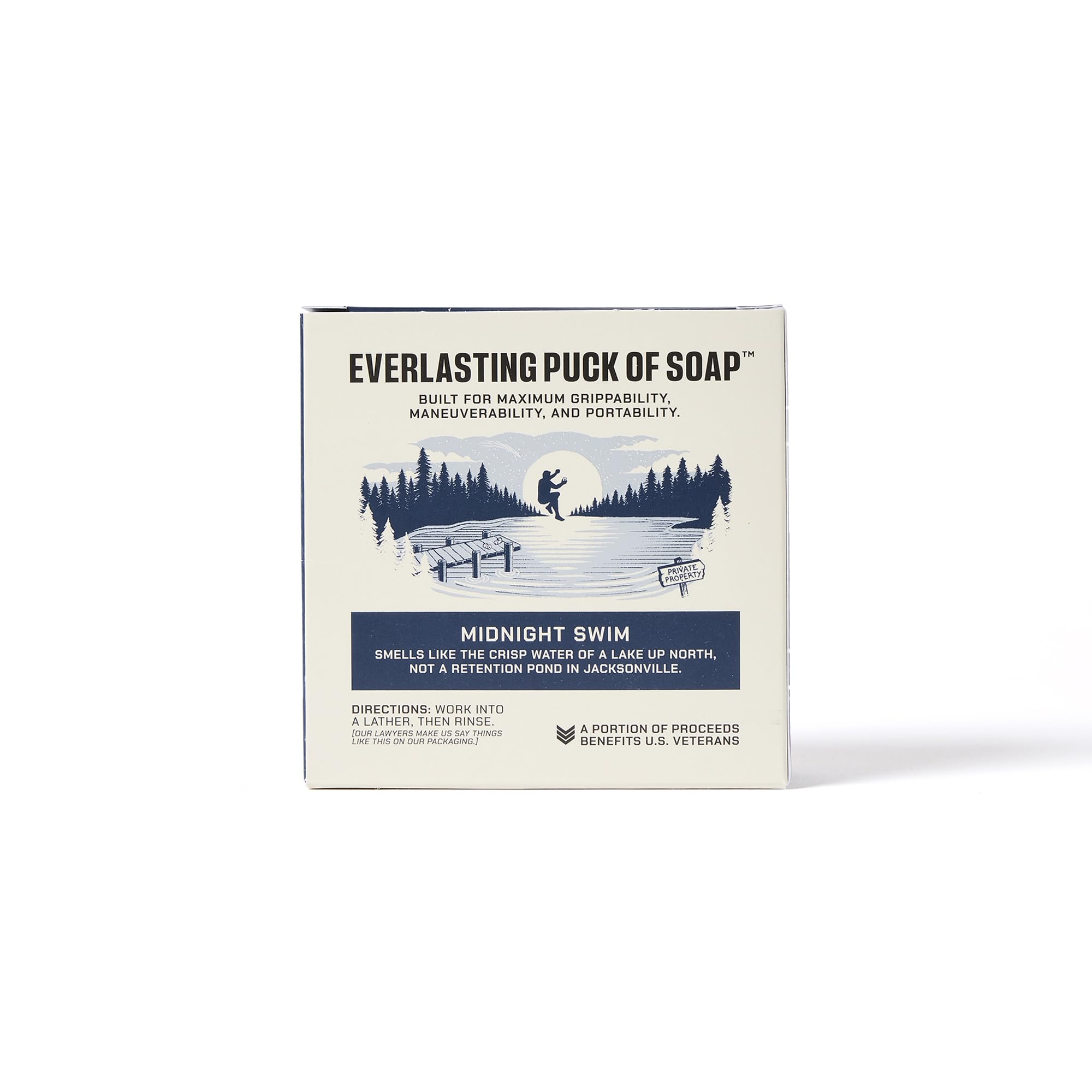 Duke Cannon Supply Co. Bar Soap Puck – Midnight Swim, 6-Pack, 5 oz