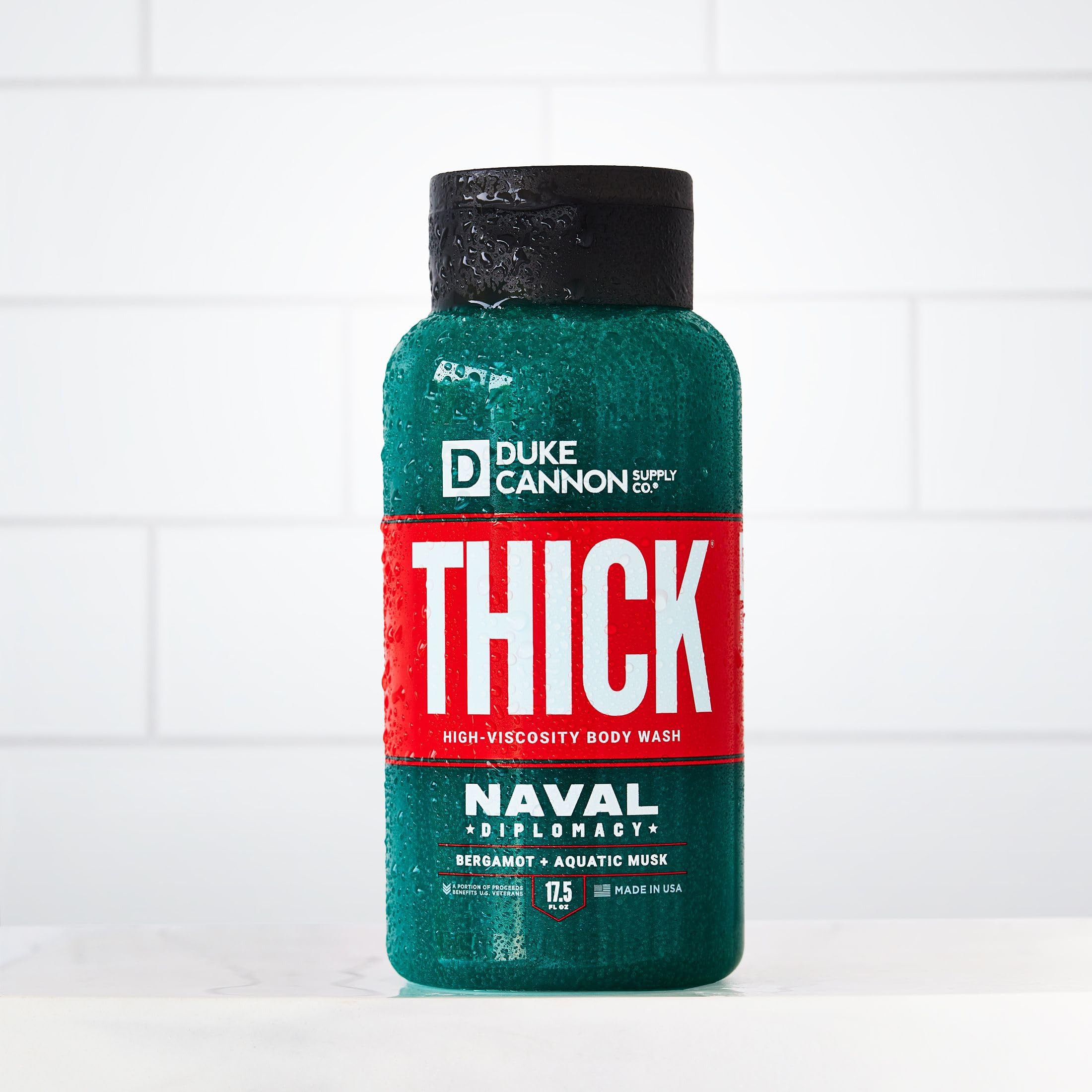 Duke Cannon Supply Co. THICK High-Viscosity Body Wash for Men – Naval Diplomacy Scent, 17.5oz 3-Pack
