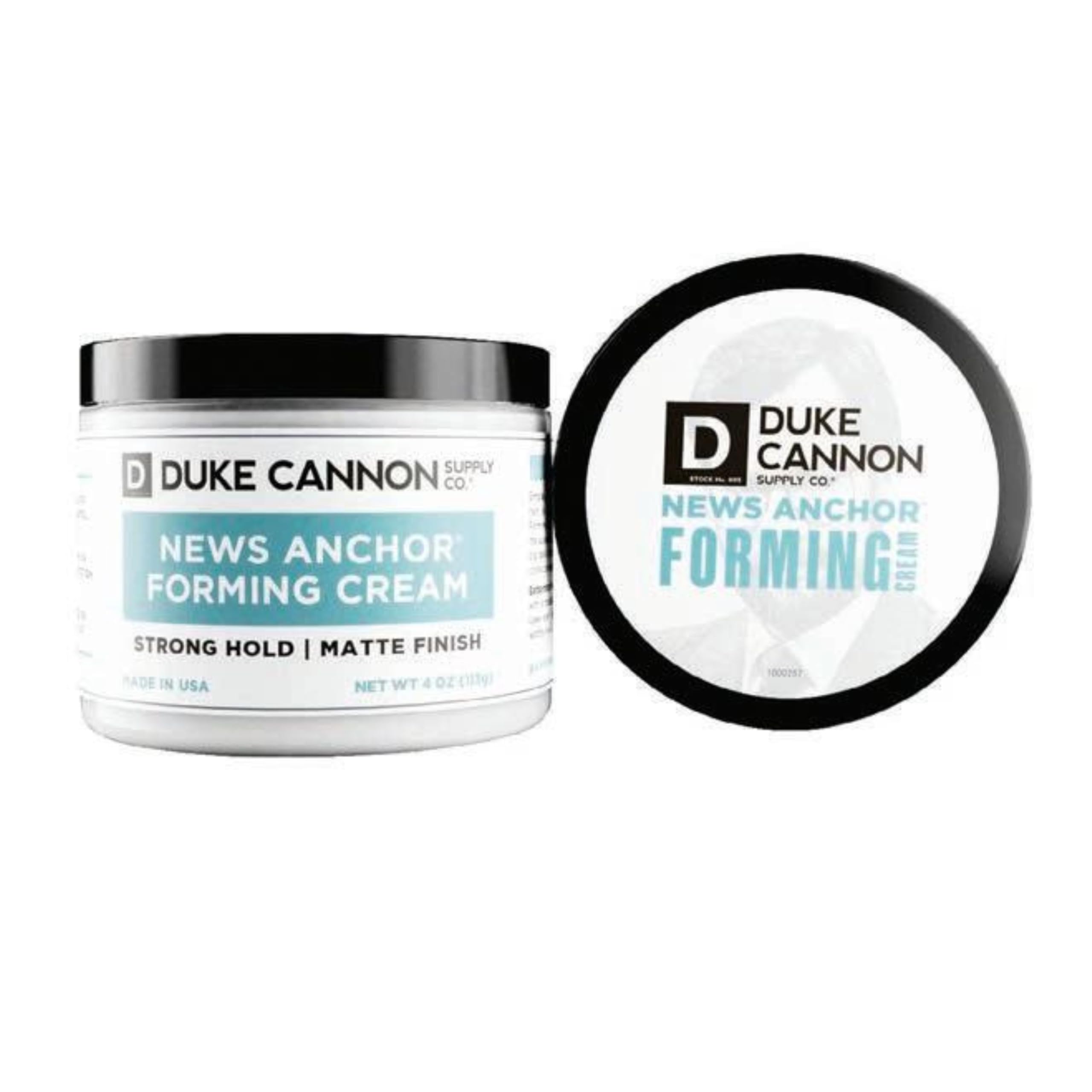 Duke Cannon News Anchor Forming Cream – Medium to Strong Hold, Matte Finish, 4 oz