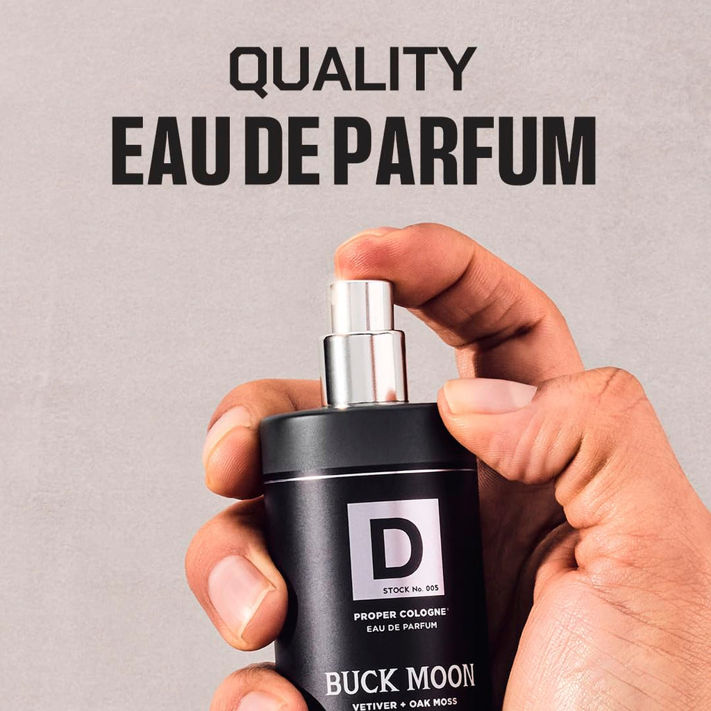 Duke Cannon Proper Cologne Buck Moon – Lime & Vetiver, Men’s Eau de Parfum 1.7 fl oz