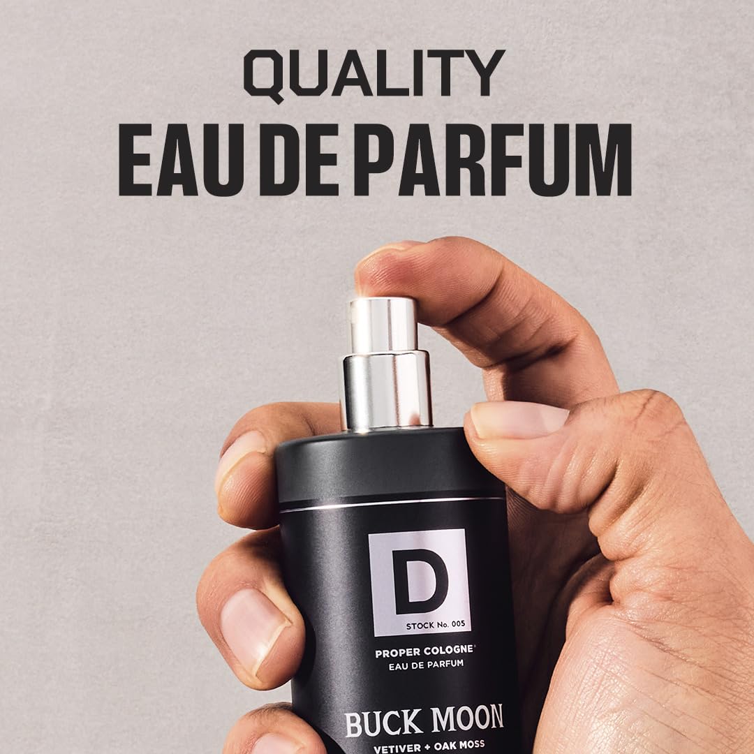 Duke Cannon Proper Cologne Buck Moon – Lime & Vetiver, Men’s Eau de Parfum 1.7 fl oz