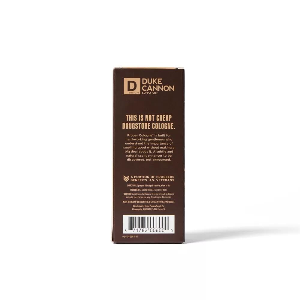 Duke Cannon Proper Cologne Palomino – Mahogany and Vanilla | 1.7 fl oz