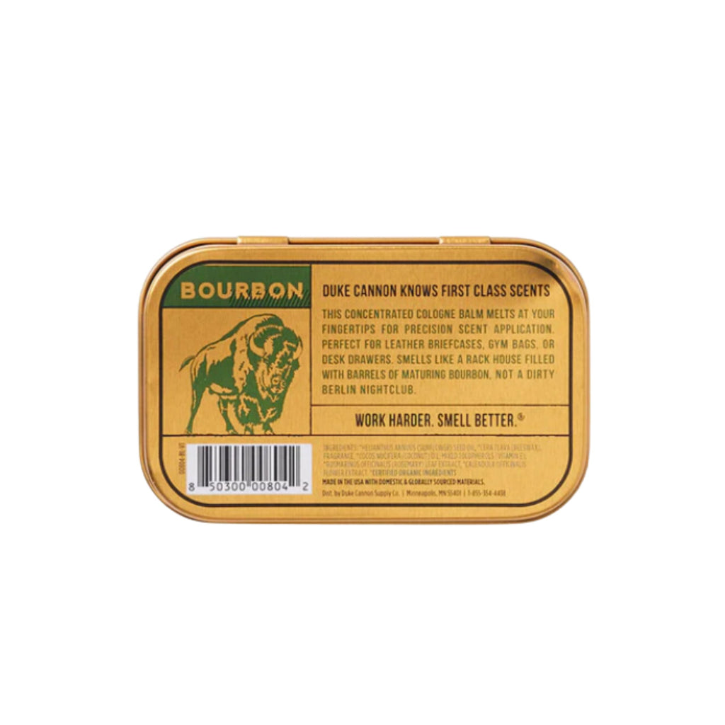 Duke Cannon Solid Cologne Bourbon & Midnight Swim — Portable 1.5 oz Cologne Balm Duo (2-Pack)