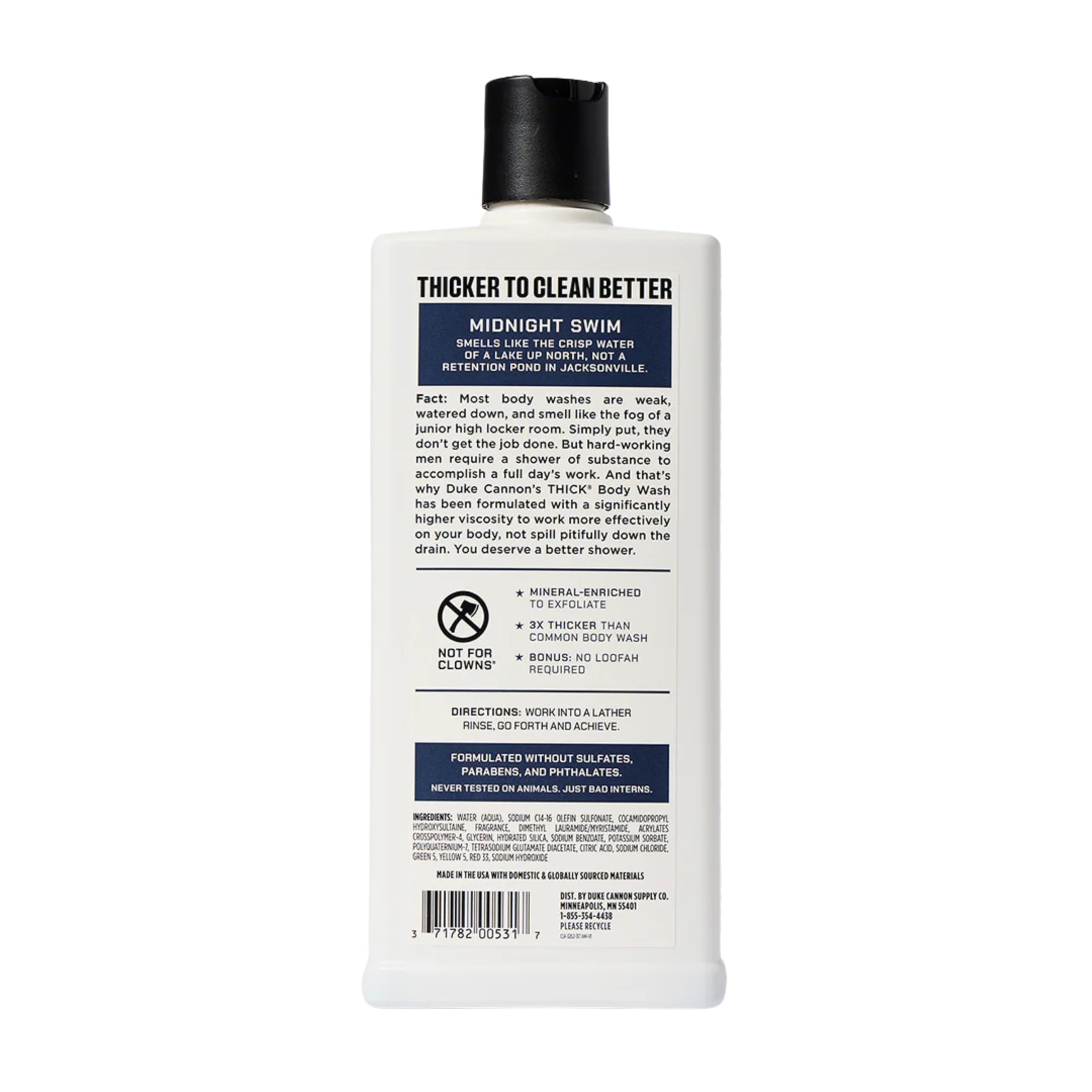 Duke Cannon THICK High-Viscosity Body Wash for Men 3-Pack – Naval Diplomacy, Midnight Swim, Superior