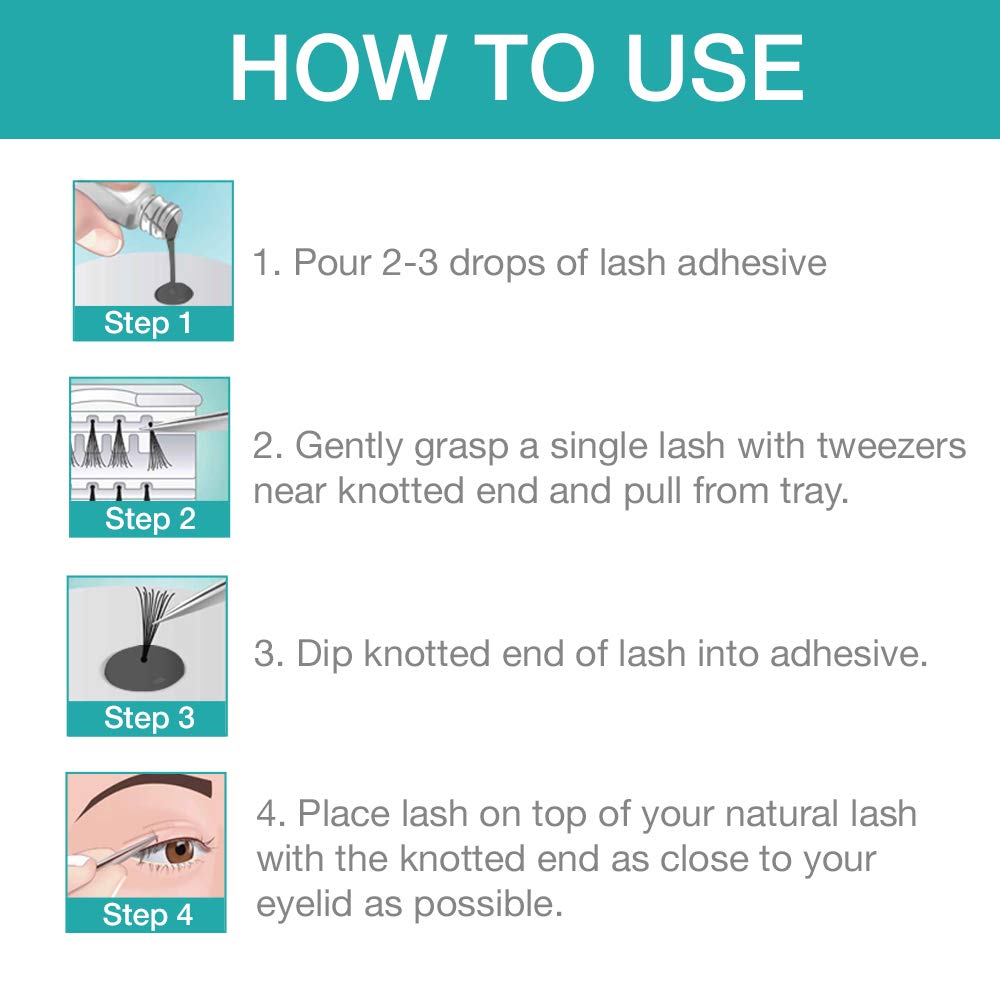 DUO Individual Lash Adhesive Dark – Strong Hold, Quick-Dry Lash Glue (0.25 oz, 2 Pack)