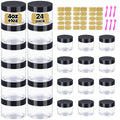DupakSYS 4 oz & 1 oz Jars with Lids Set of 24 – Leak-Proof Cosmetic Containers