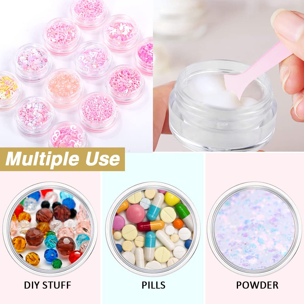 DupakSYS 4 oz & 1 oz Jars with Lids Set of 24 – Leak-Proof Cosmetic Containers
