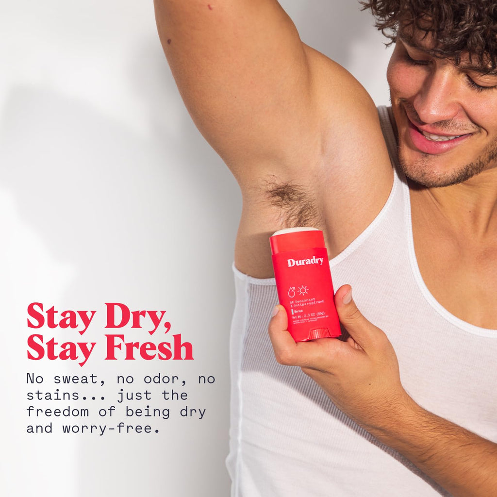 Duradry Barca 3-Pack | Clinical-Strength Antiperspirant Deodorant for Women & Men – Clean Formula with Natural Ingredients