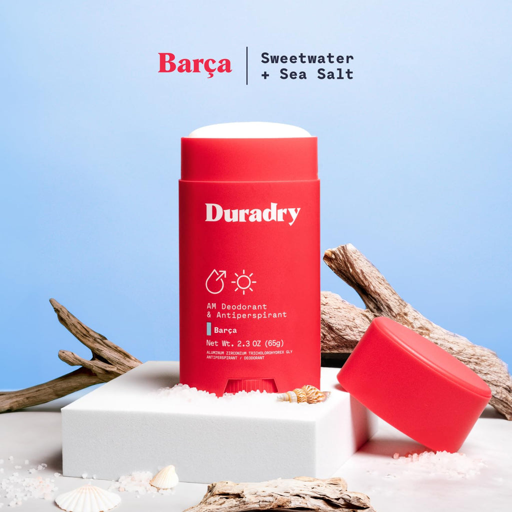 Duradry Barca 3-Pack | Clinical-Strength Antiperspirant Deodorant for Women & Men – Clean Formula with Natural Ingredients