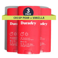 Duradry Clinical-Strength Antiperspirant for Women and Men – Clear Sky (Crisp Pear + Vanilla) – 3-Pack