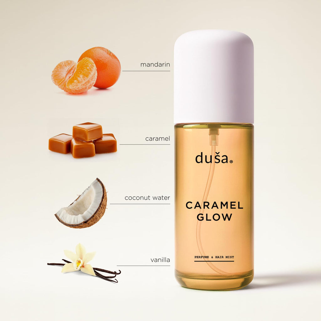 DUSA Caramel Glow Hair Perfume & Body Mist – Long-Lasting Scent for Hair & Skin | 100 ml