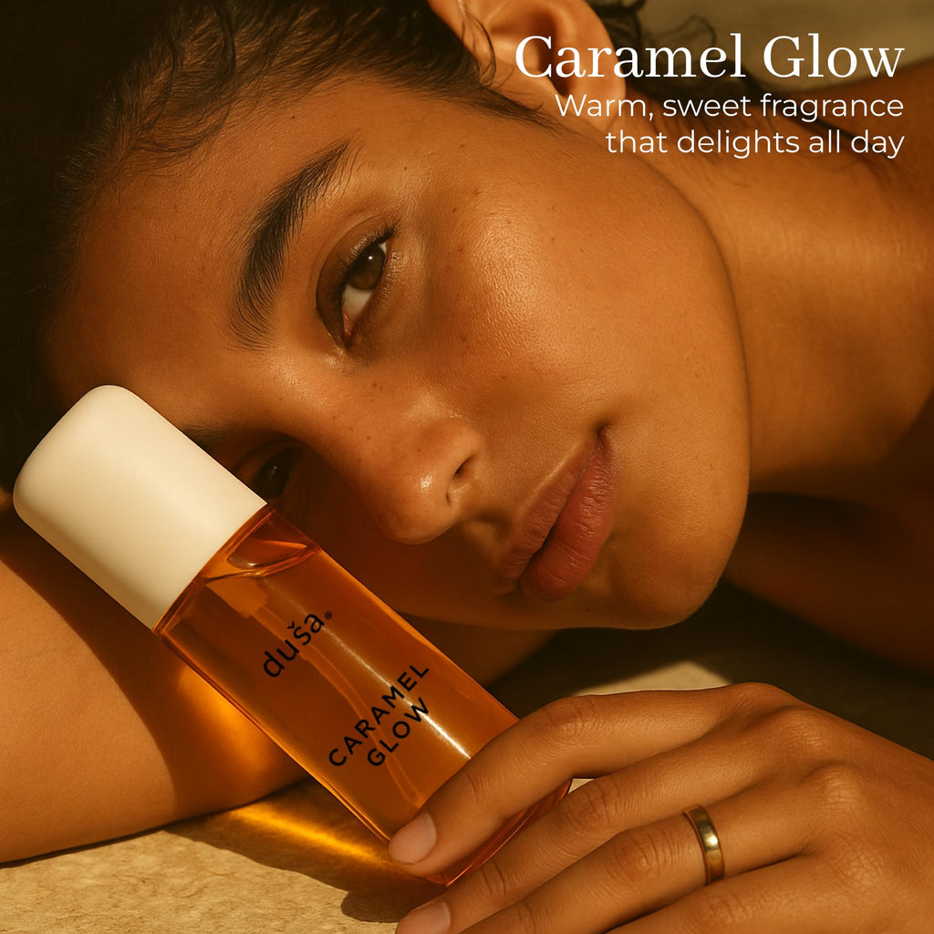 DUSA Caramel Glow Hair Perfume & Body Mist – Long-Lasting Scent for Hair & Skin | 100 ml