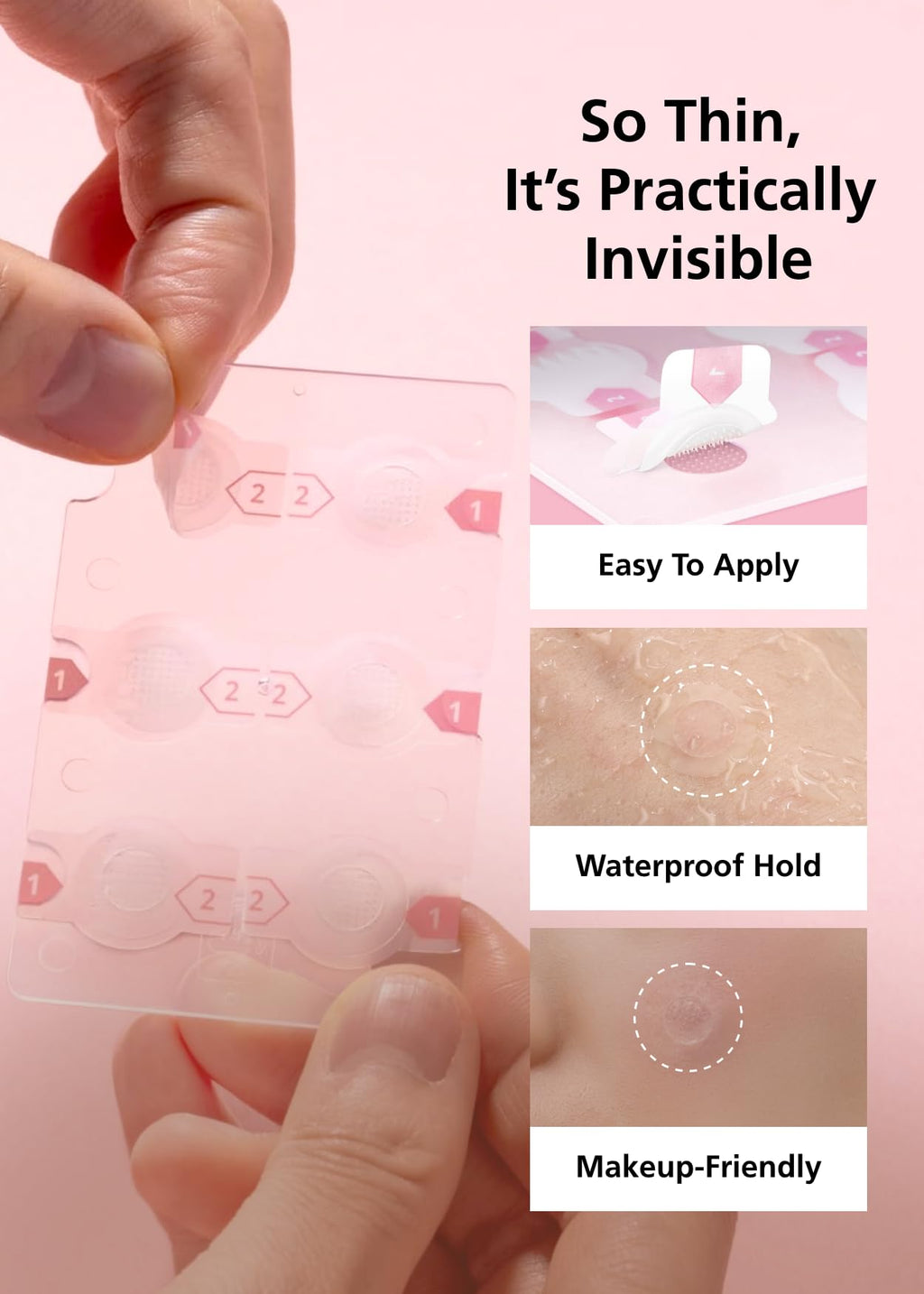 DWEasyDerm Easyderm Real Calming Patch Pimple Patches – Niacinamide, Hyaluronic Acid, EGF | 18 Patches