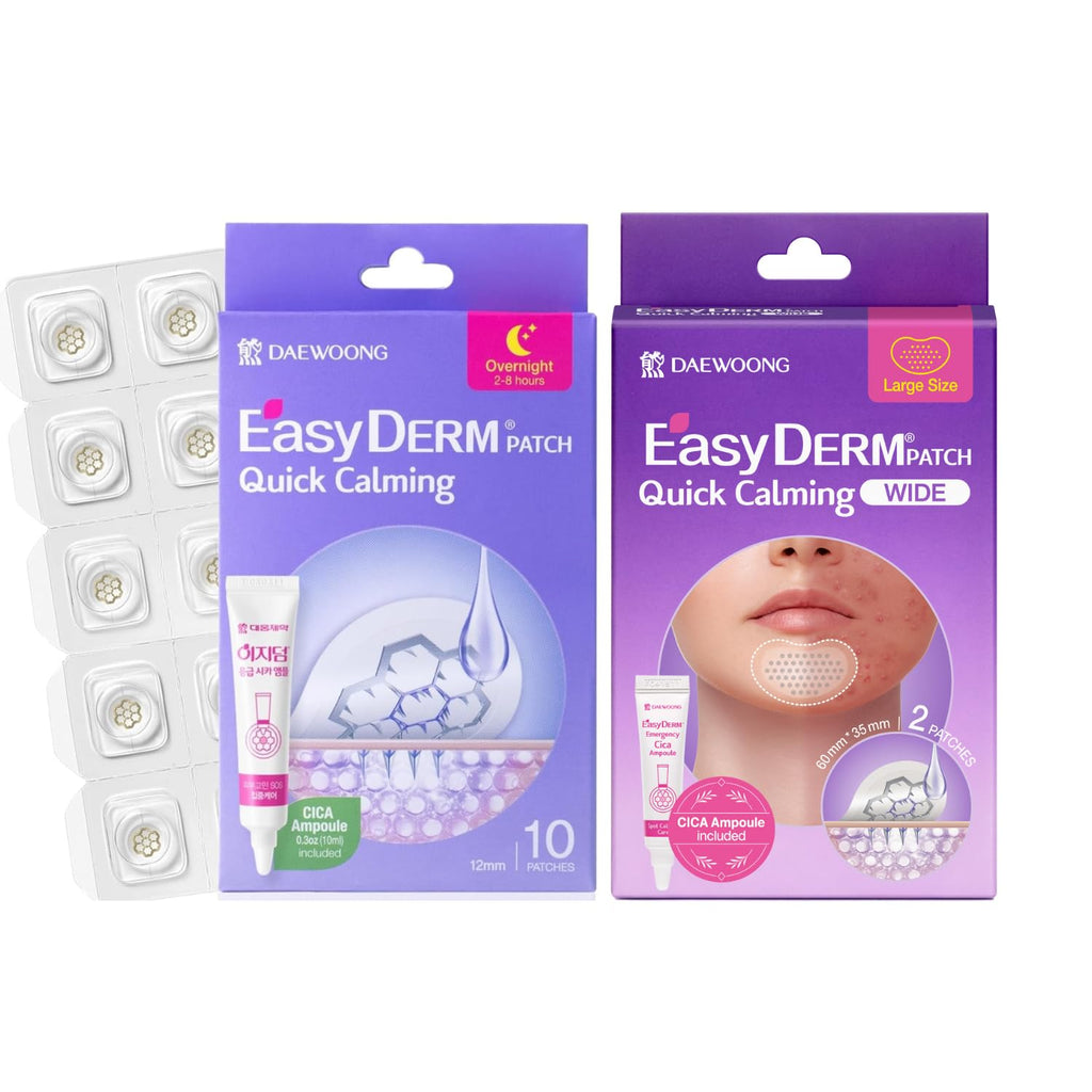 DWEasyDerm EasyDerm Quick Calming Magnesium Patches – Wide & Regular