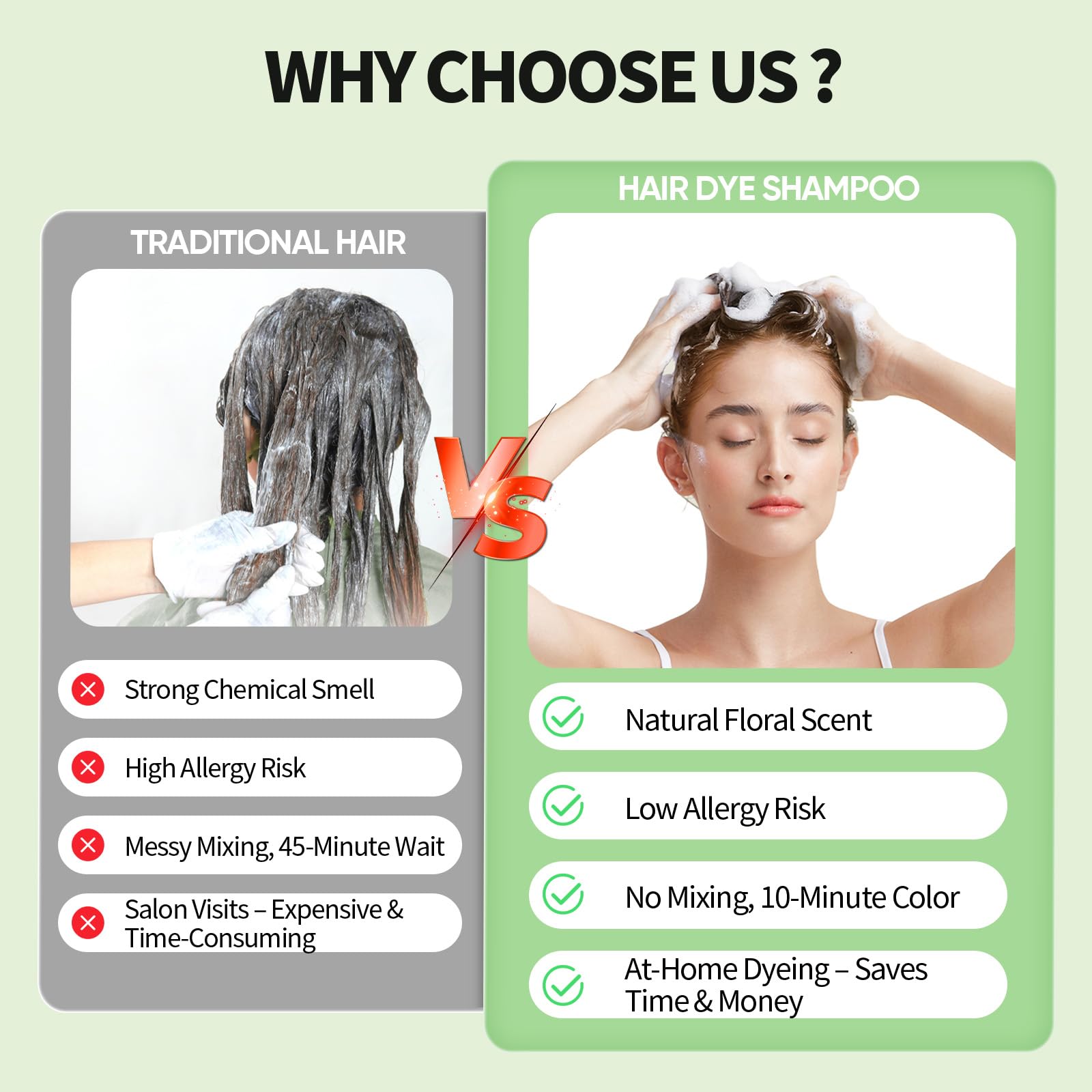 FARNDU Light Brown Hair Dye Shampoo 3-in-1 with Argan Oil – 10–15 Min Gray Coverage | DYEING 221 BC