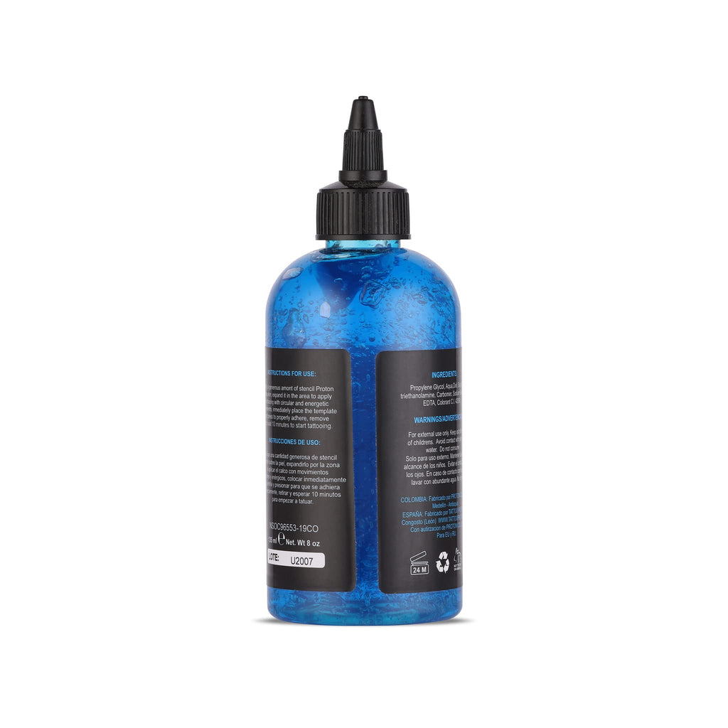 Dynamic Color Co Proton Stencil Primer Gel — Long-Lasting, Smudge-Proof, Blue, 8oz