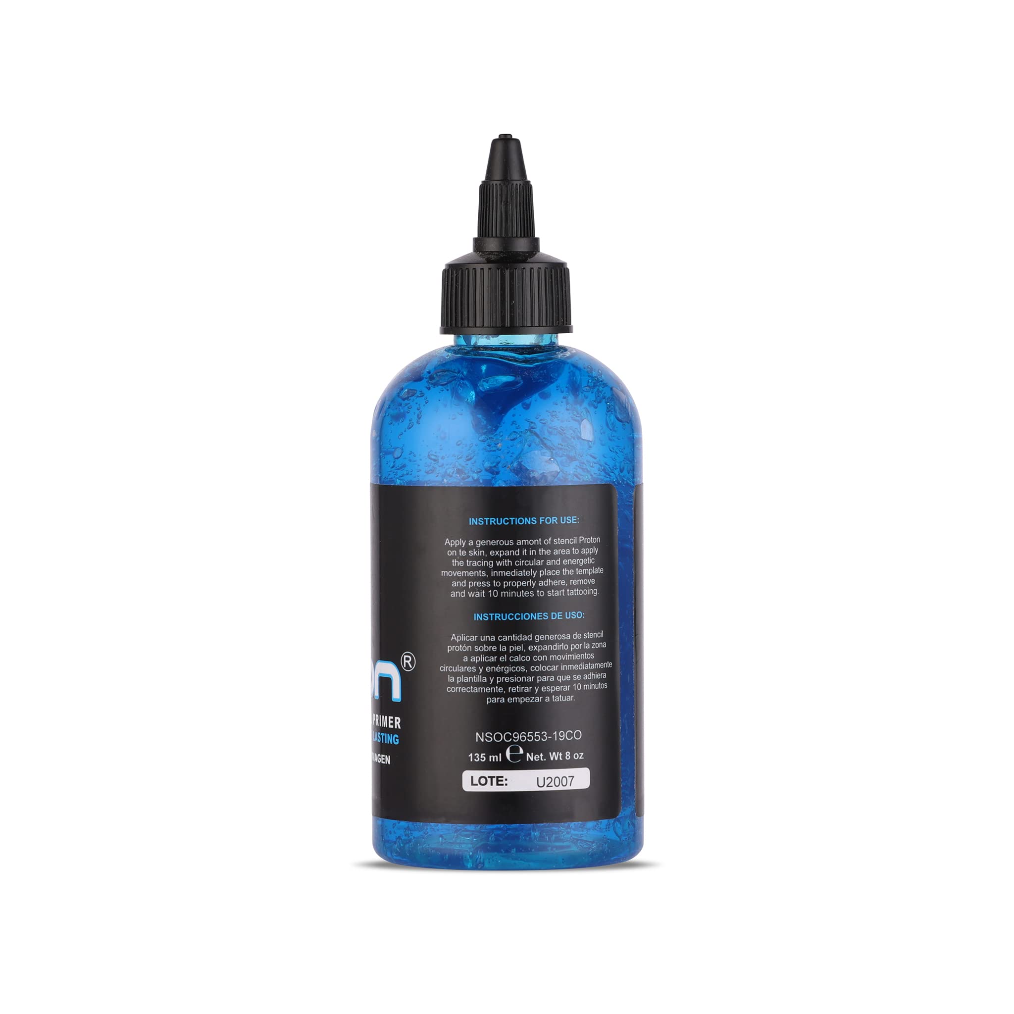 Dynamic Color Co Proton Stencil Primer Gel — Long-Lasting, Smudge-Proof, Blue, 8oz