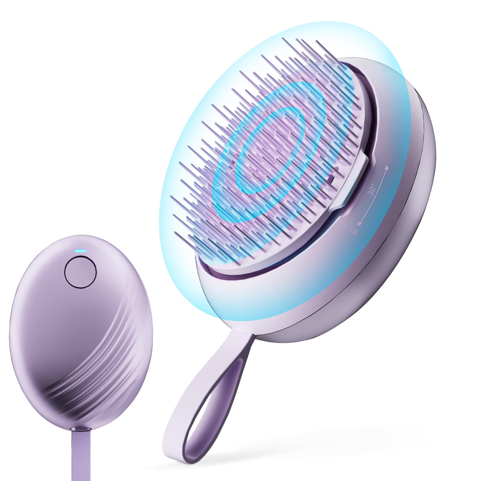 DYUHOOAO Scalp Massager Hair Growth Brush – Electric Head Massager with Sonic Vibration (Purple)