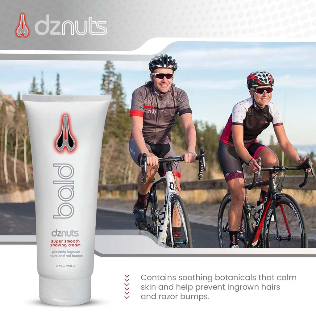 dznuts Pro Chamois Cream + Bald Super Smooth Shave Lotion – Prevents Razor Burns & Chafing