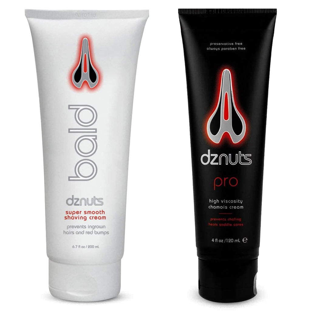 dznuts Pro Chamois Cream + Bald Super Smooth Shave Lotion – Prevents Razor Burns & Chafing