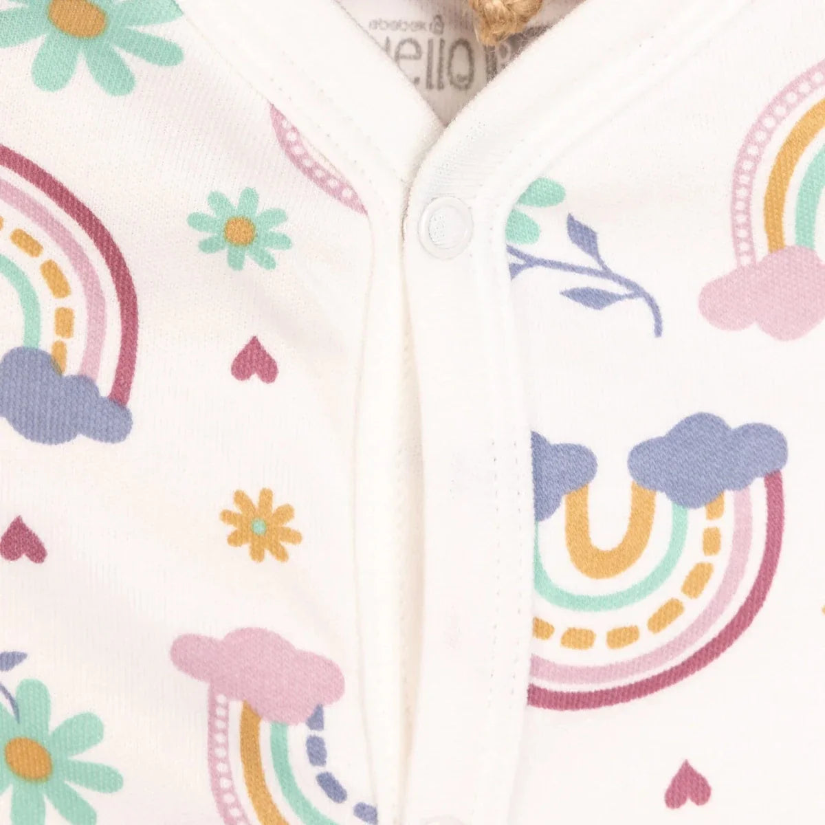 HelloBaby Baby Girl Jumpsuit-Body-Hat - Ecru