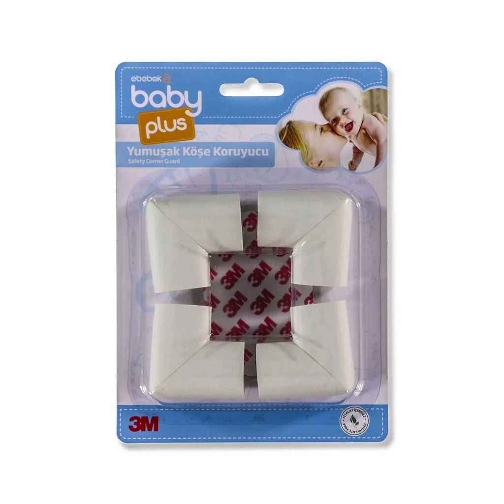 baby plus Soft Corner Protector Pack of 4 - White