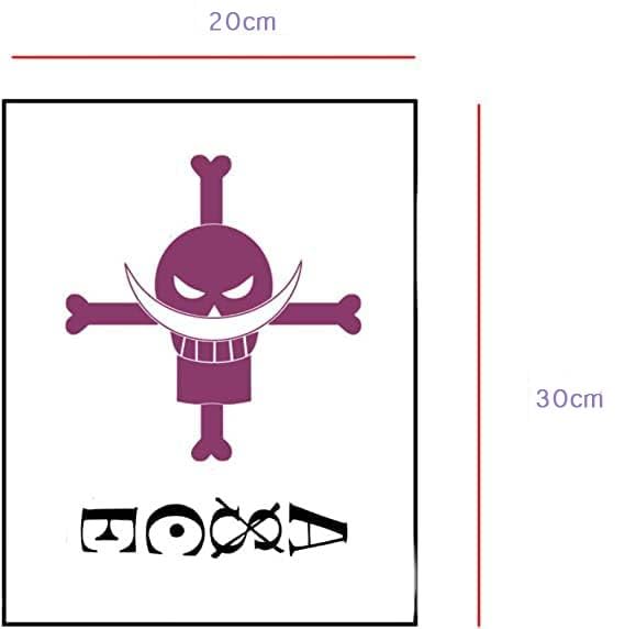 Ealipoi Portgas D Ace Tattoo Sticker for Anime Cosplay – Back Design, Easy Application