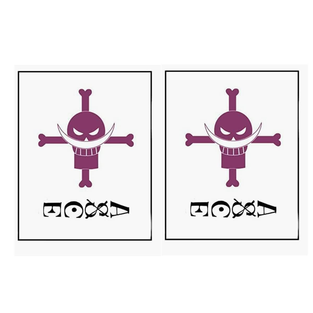 Ealipoi Portgas D Ace Tattoo Sticker for Anime Cosplay – Back Design, Easy Application
