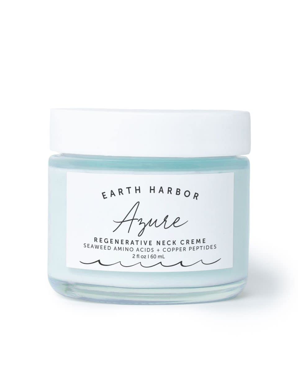 Earth Harbor AZURE Regenerative Neck Creme | Smooth Neck & Chest | 2 fl oz