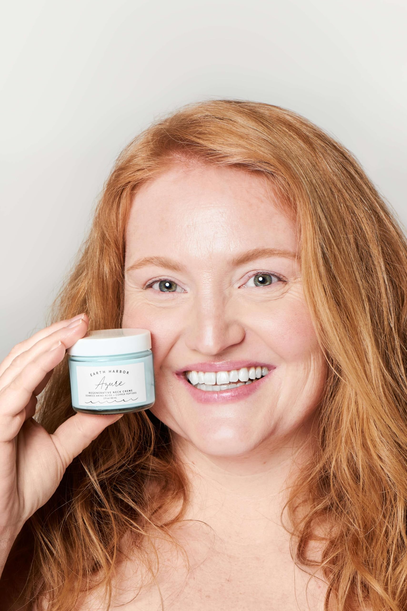 Earth Harbor AZURE Regenerative Neck Creme | Smooth Neck & Chest | 2 fl oz