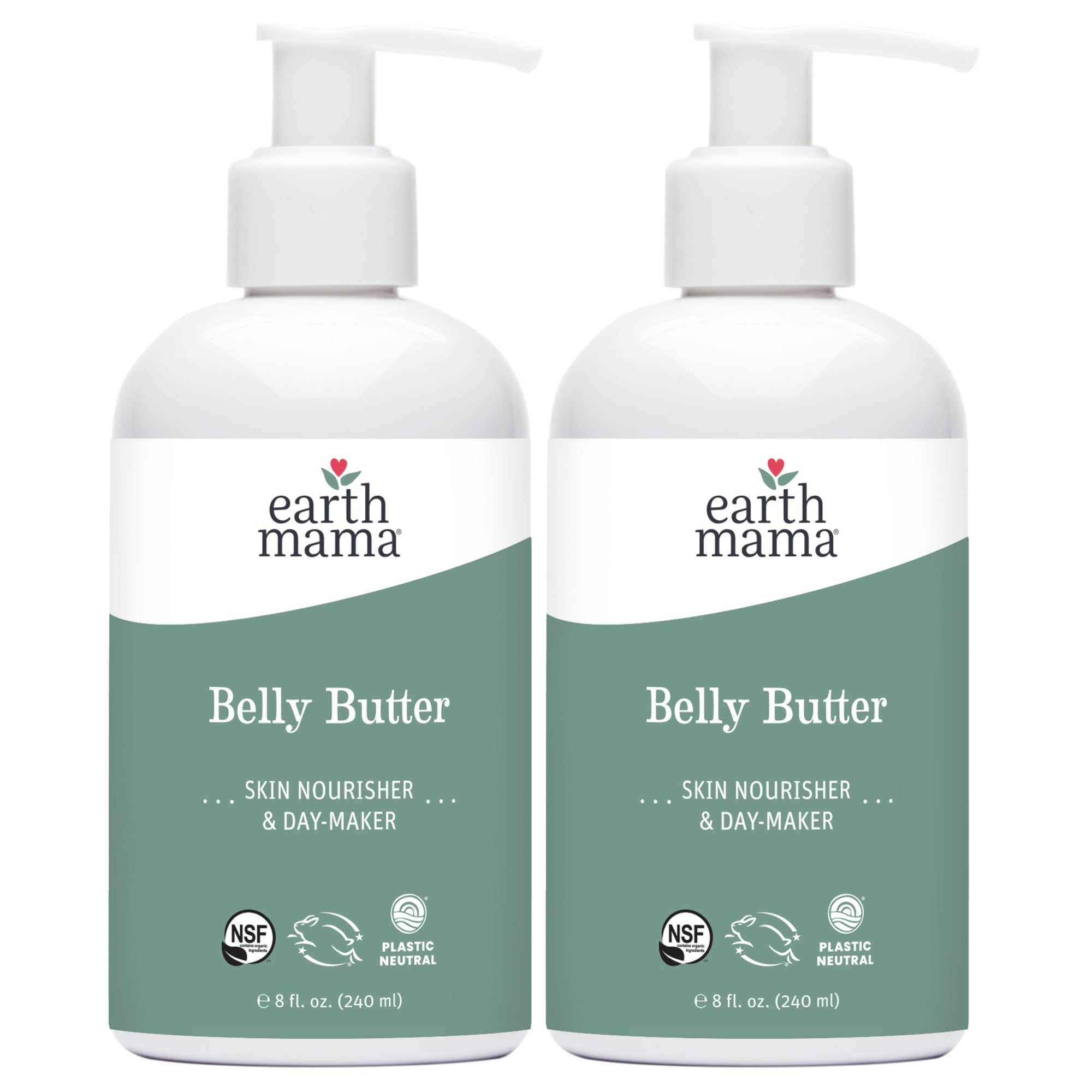 Earth Mama Belly Butter – Fragrance-Free Maternity Moisturizer (8 oz) 2-Pack