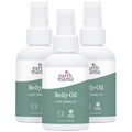 Earth Mama Belly Oil for Dry Skin – Calendula Moisturizer for Pregnancy & Postpartum | 4 fl oz (3-Pack)